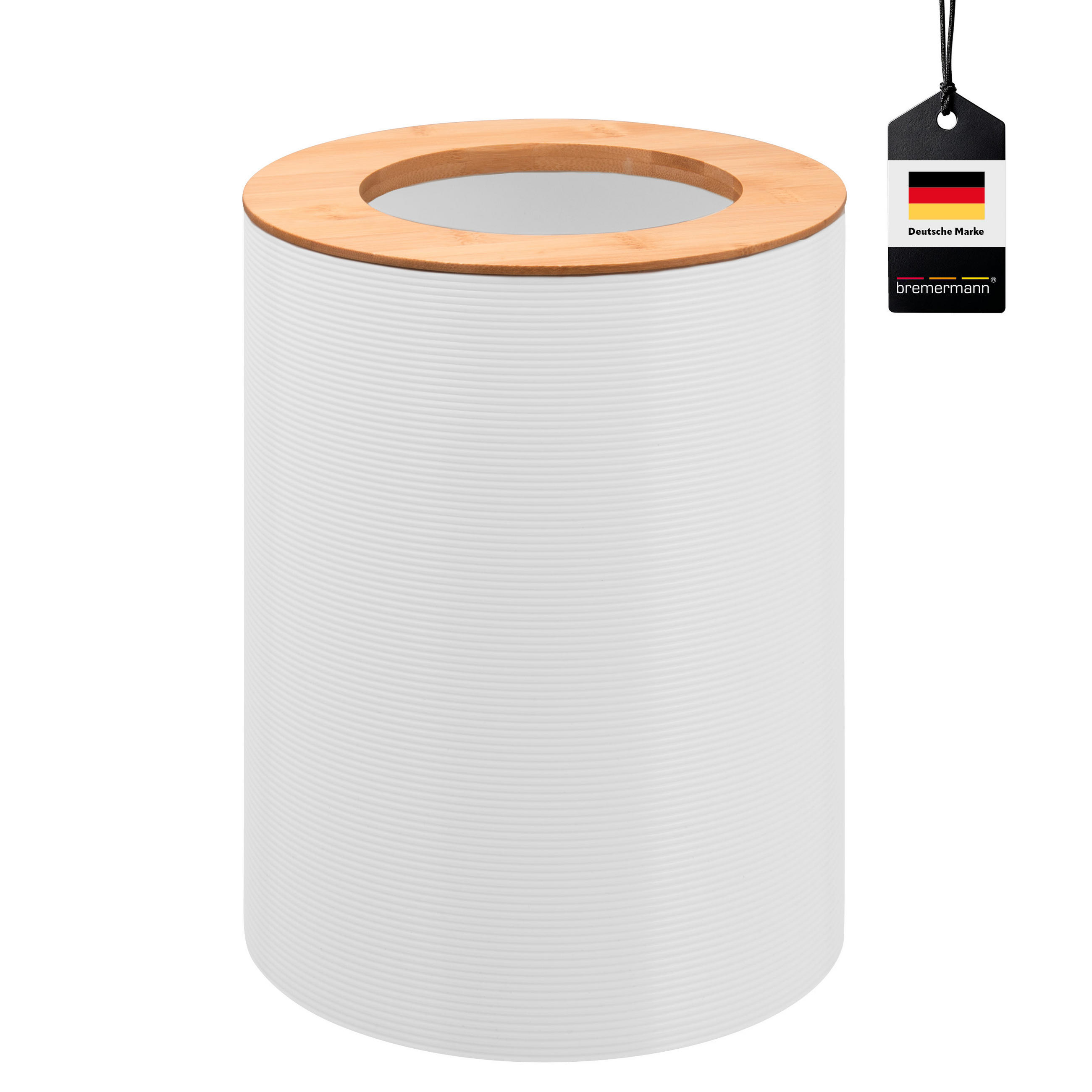 KOSMETIKEIMER SEGNO 5,5 Liter, weiß - Weiß, Kunststoff (19/24.5/19cm) - bremermann
