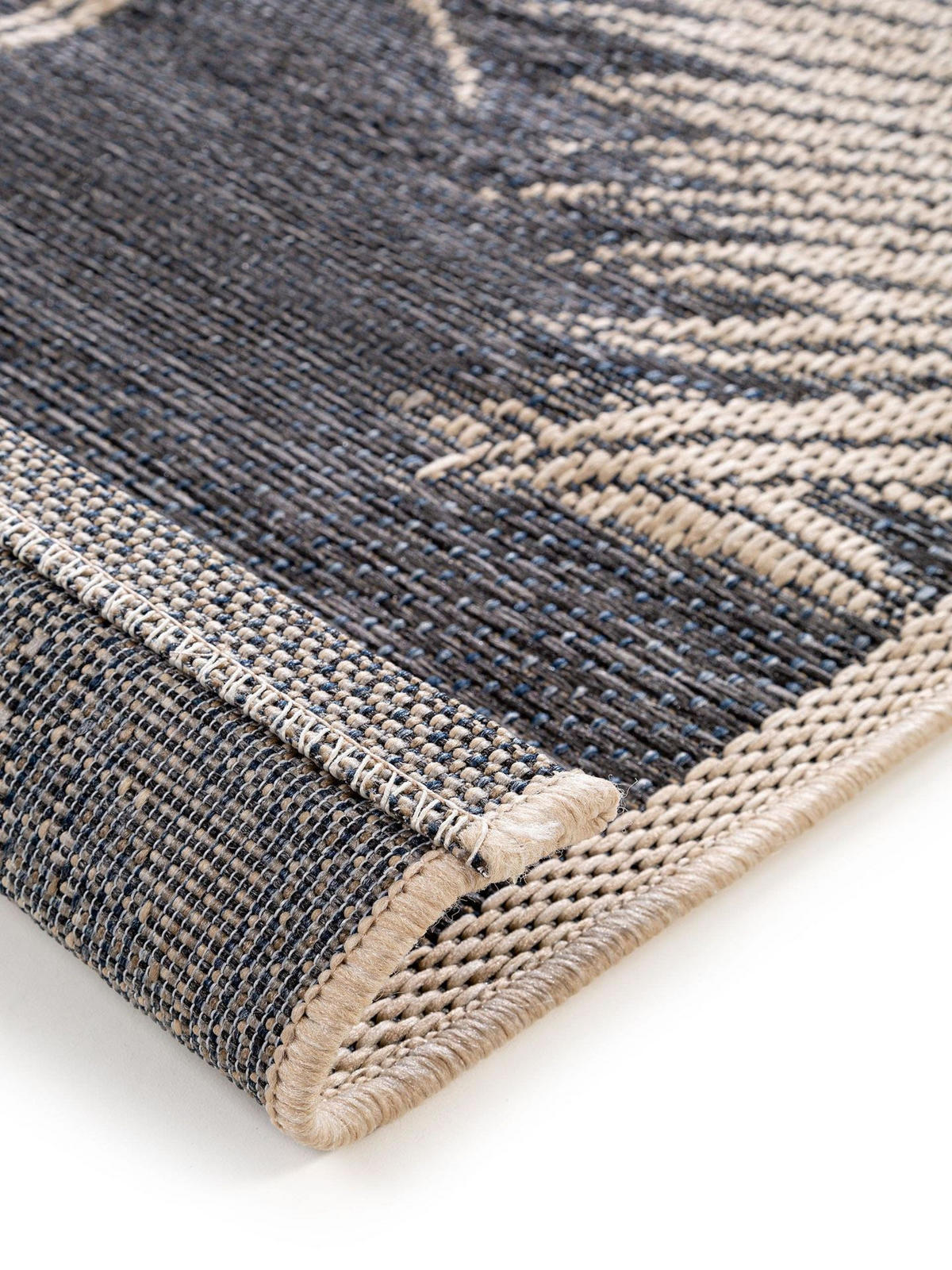 OUTDOORLÄUFER River Blau 67x240 cm - Blau, Textil (67/1cm) - KUNSTLOFT