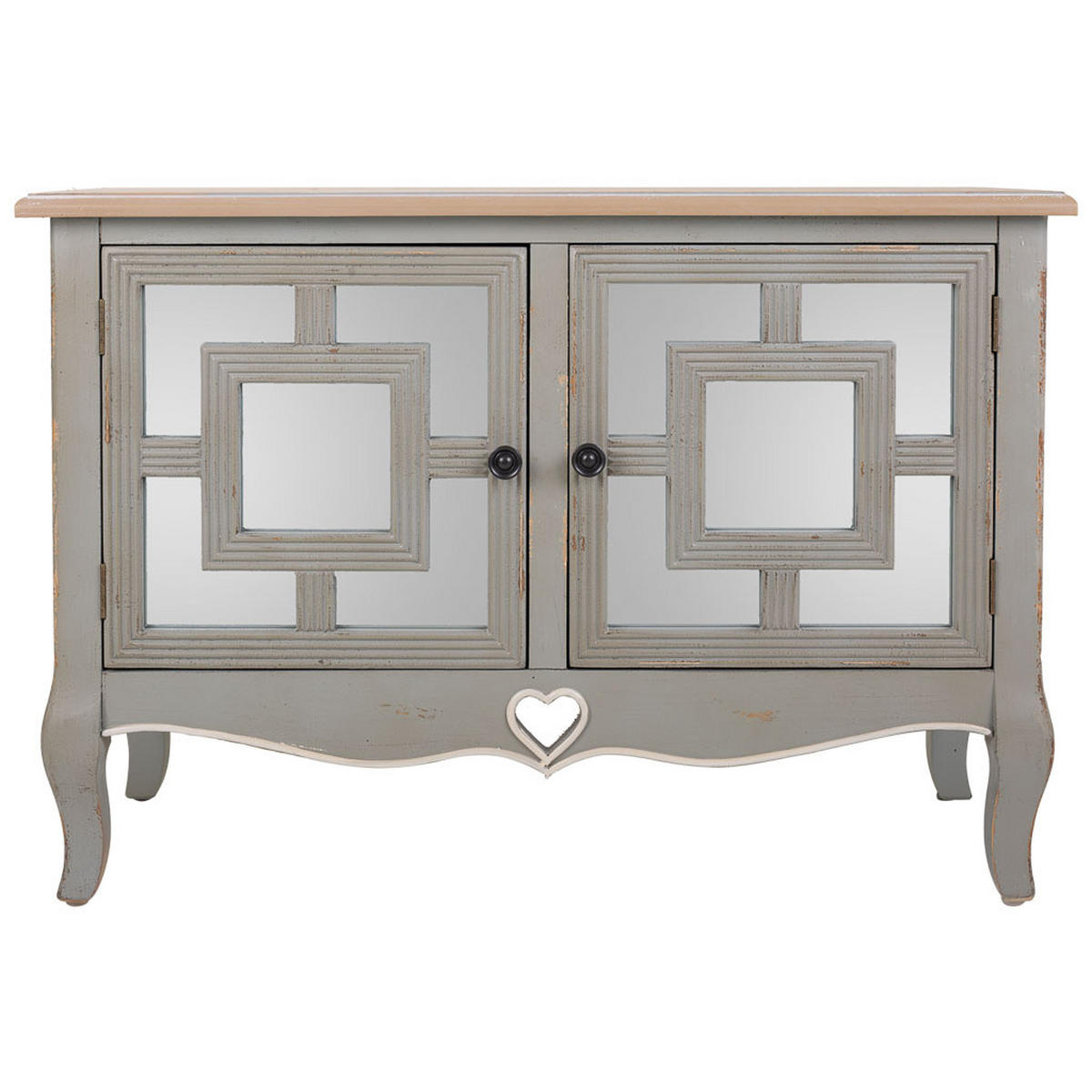 KONSOLE aus Holz 83x36x57 cm - Grau, Holz (36/83/56.5cm) - Wanderlust