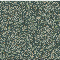 TAPETE Ditsy Leaf - Grün, Papier/Kunststoff (52/1000cm) - next