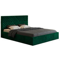 BETT Bezugsstoff Flaschengrün OLDO 2 Mit Bettkasten 120x200 cm - Grün, Textil (120/200cm) - Sepro Meble