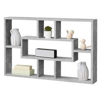 WANDREGAL Qinngua - Grau, Holzwerkstoff (77/48/10cm) - [en.casa]