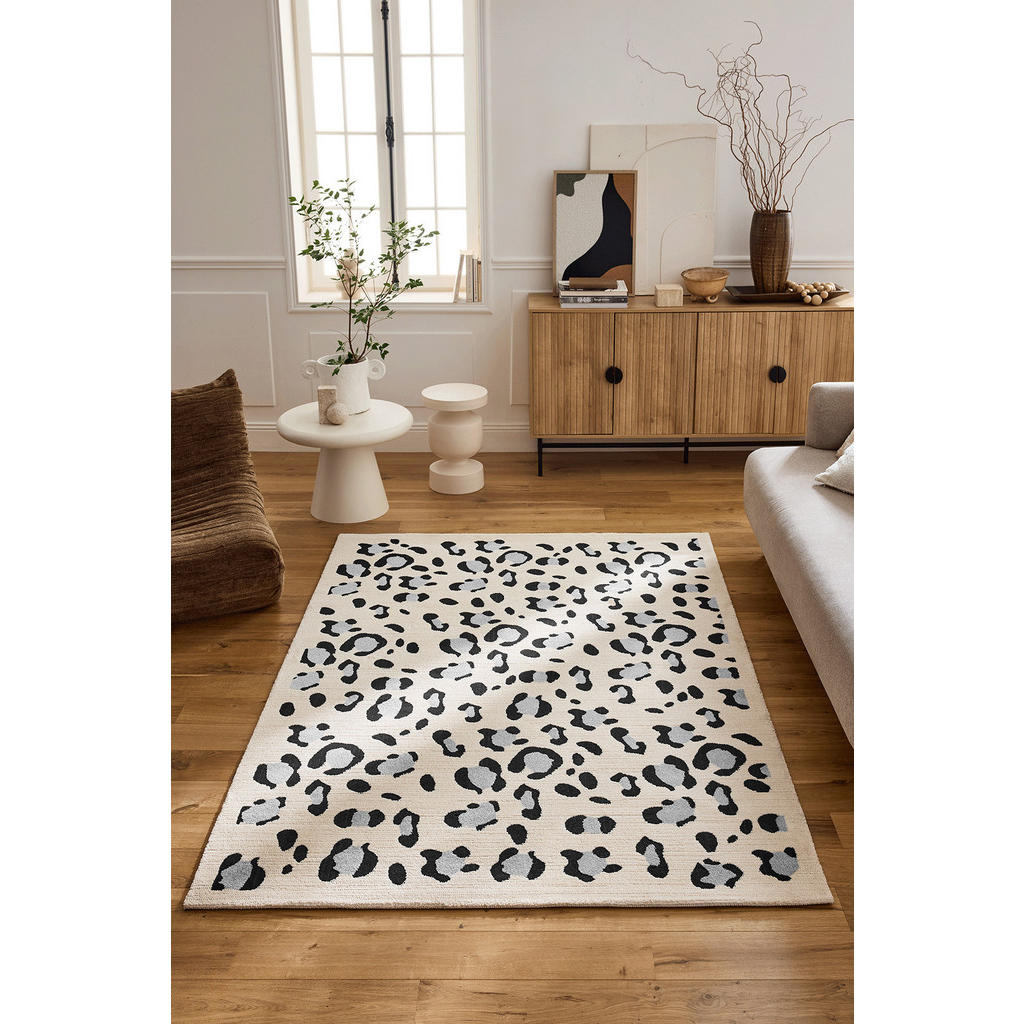 Thumbnail - Nazar Rugs Teppich, Creme, Textil, Abstrakt, Rechteckig, 120x160 cm, für Fußbodenheizung geeignet, in verschiedenen Größ...