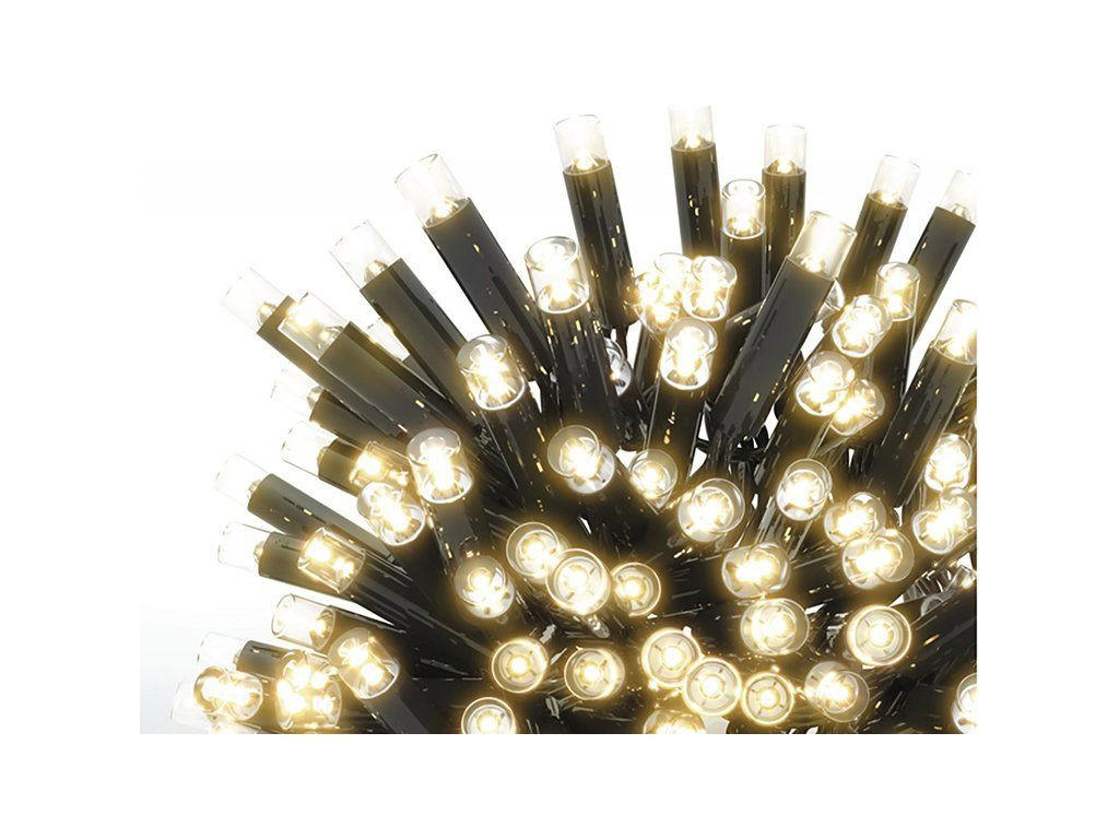 LED-WEIHNACHTSLICHTERKETTE WARMWEISS 5 m - PROFI - koppelbar - Gelb/Weiß, Kunststoff/Metall (500cm) - LAALU