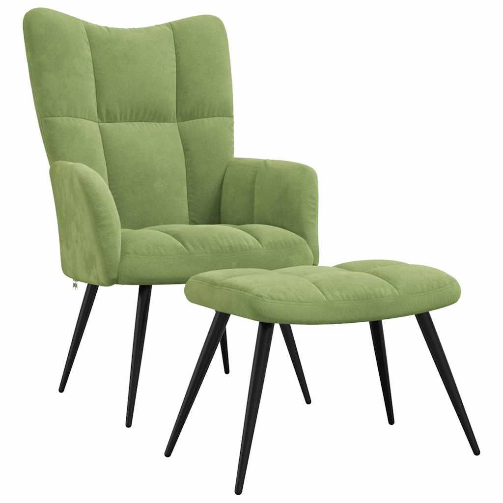 vidaXL Sessel Grün 61x96.5x70 cm