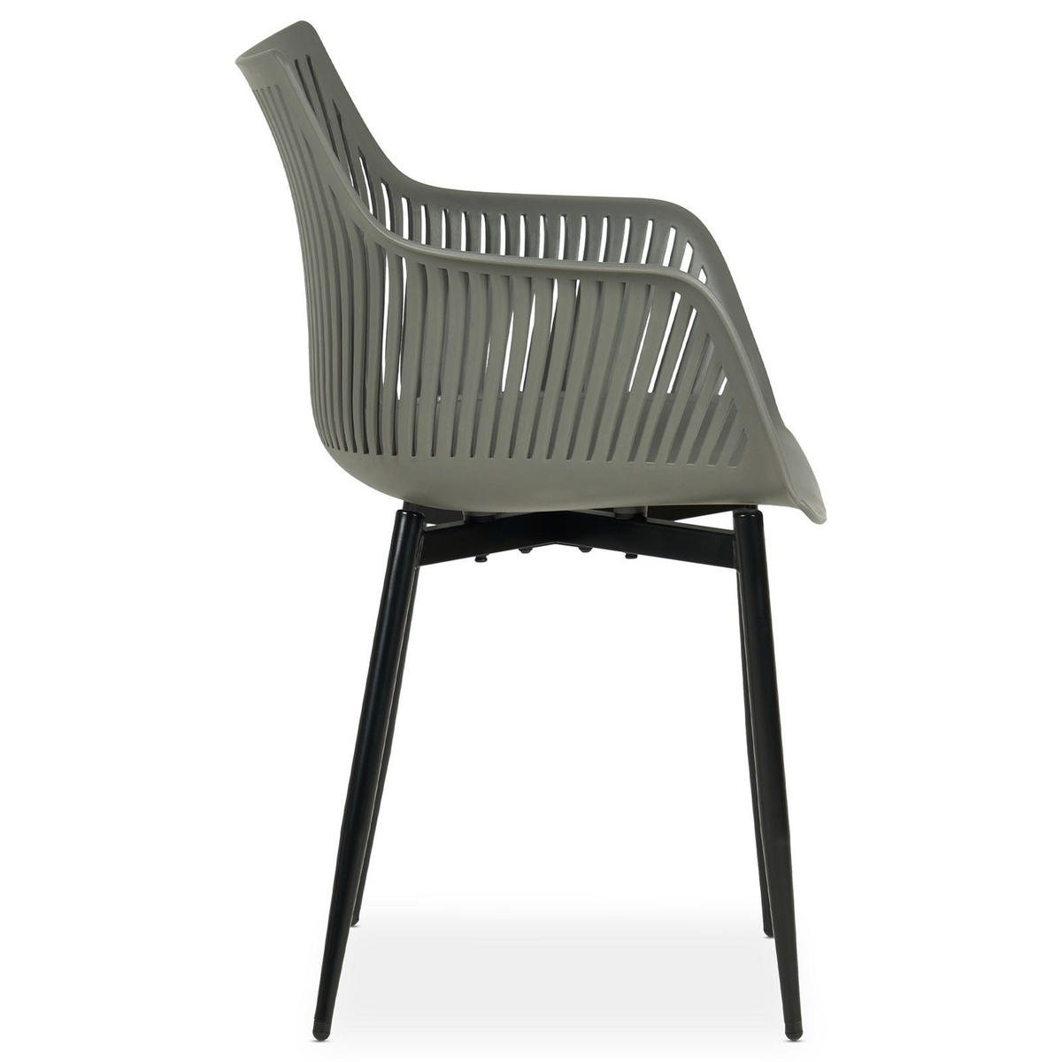 GARTENSTÜHLE VIOLETTA 4ER-SET - Grau, Textil (55/86/53cm) - IDIMEX