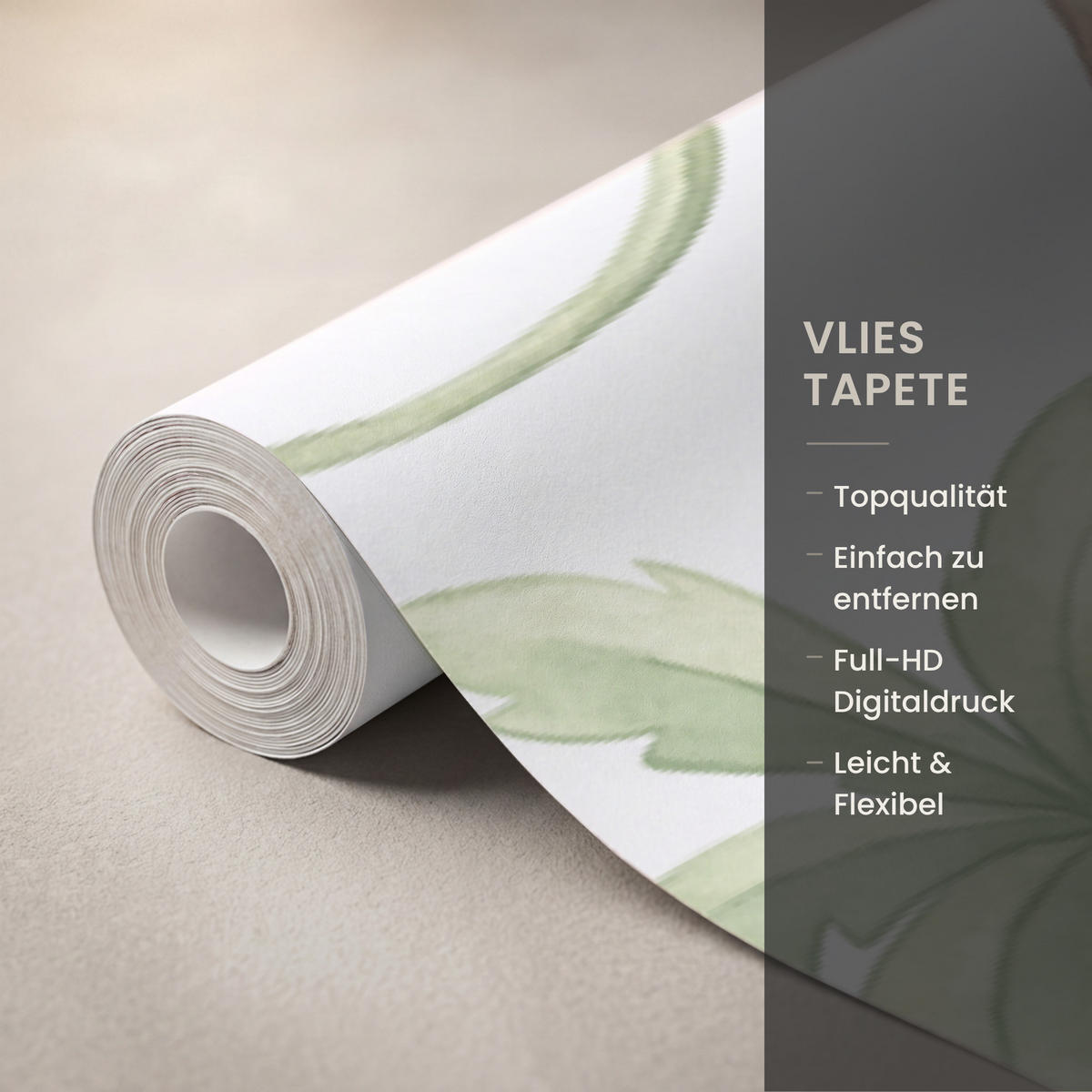 KINDERTAPETE - Tiere - Dschungel - Pastell - 500x220 cm - Weiß, Papier (500/220cm) - OnlyWow