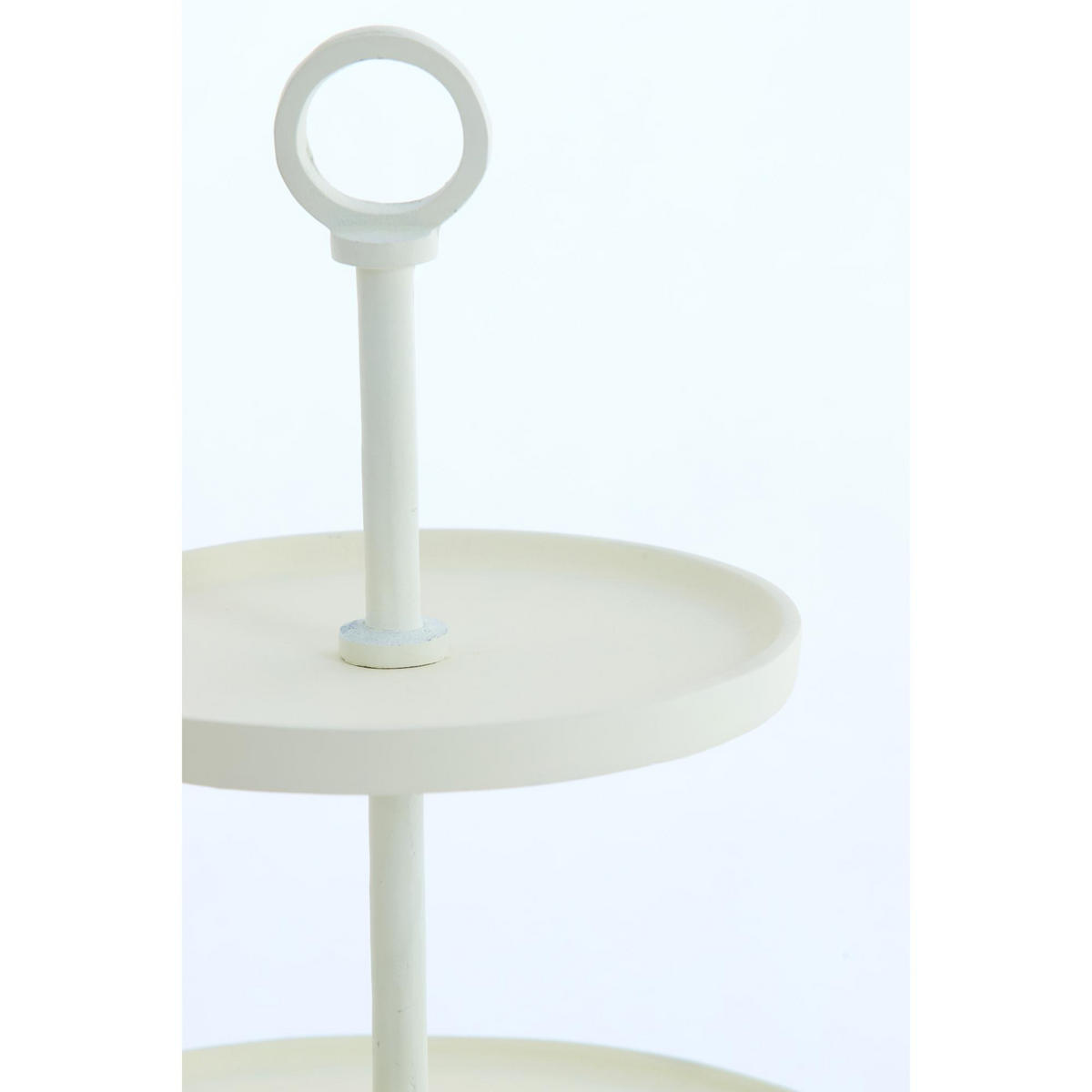 ETAGERE Marozu Weiß 32/32/48 cm - Weiß, Metall (32/48cm) - Light & Living