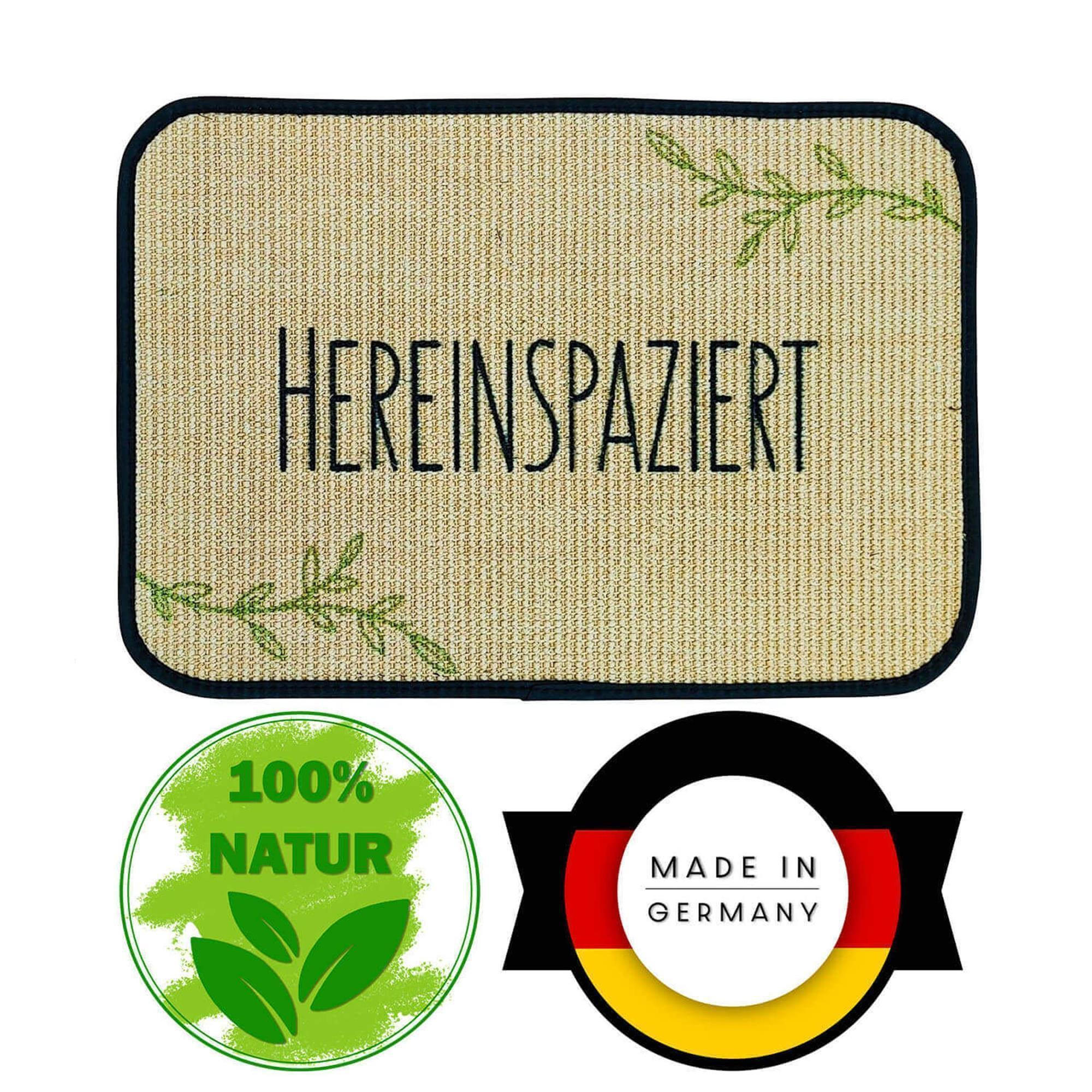FUSSMATTE ECO-SISAL - Waldgrün, Textil (40/60cm) - WohnDirect