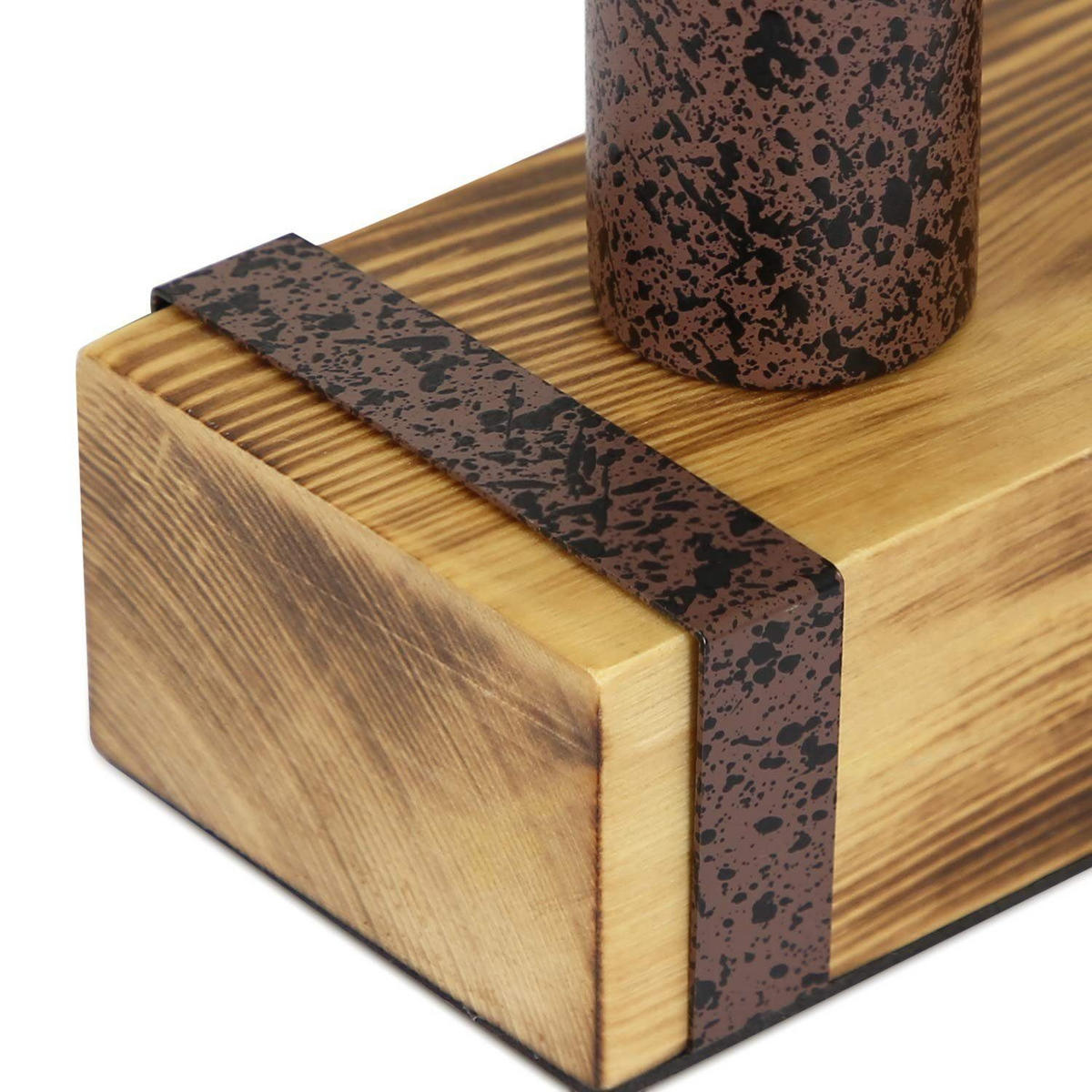 TISCHLEUCHTE Braunschweig 8.3/20/11 cm - Braun, Holz (20/8.3/11cm) - Nettlife