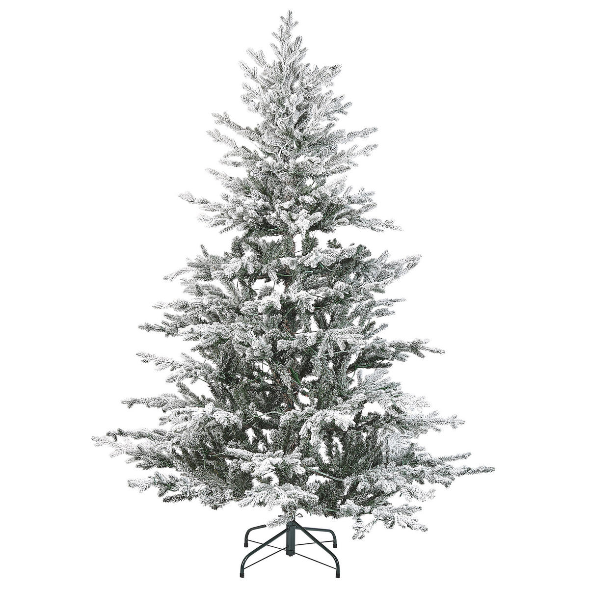 WEIHNACHTSBAUM 180 cm Weiß Brisco - Weiß, Kunststoff (180cm) - Beliani