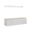 GARDEROBEN-SET Orion VII - Beige/Weiß, Holzwerkstoff/Kunststoff (168/42/46cm) - MIRJAN24
