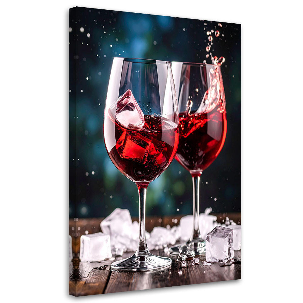 Feeby Leinwandbild Rot 80x120 cm