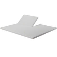 SPLIT-TOPPER GEL für elektrische Boxspringbetten - Weiß, Textil (180/210cm) - wonello