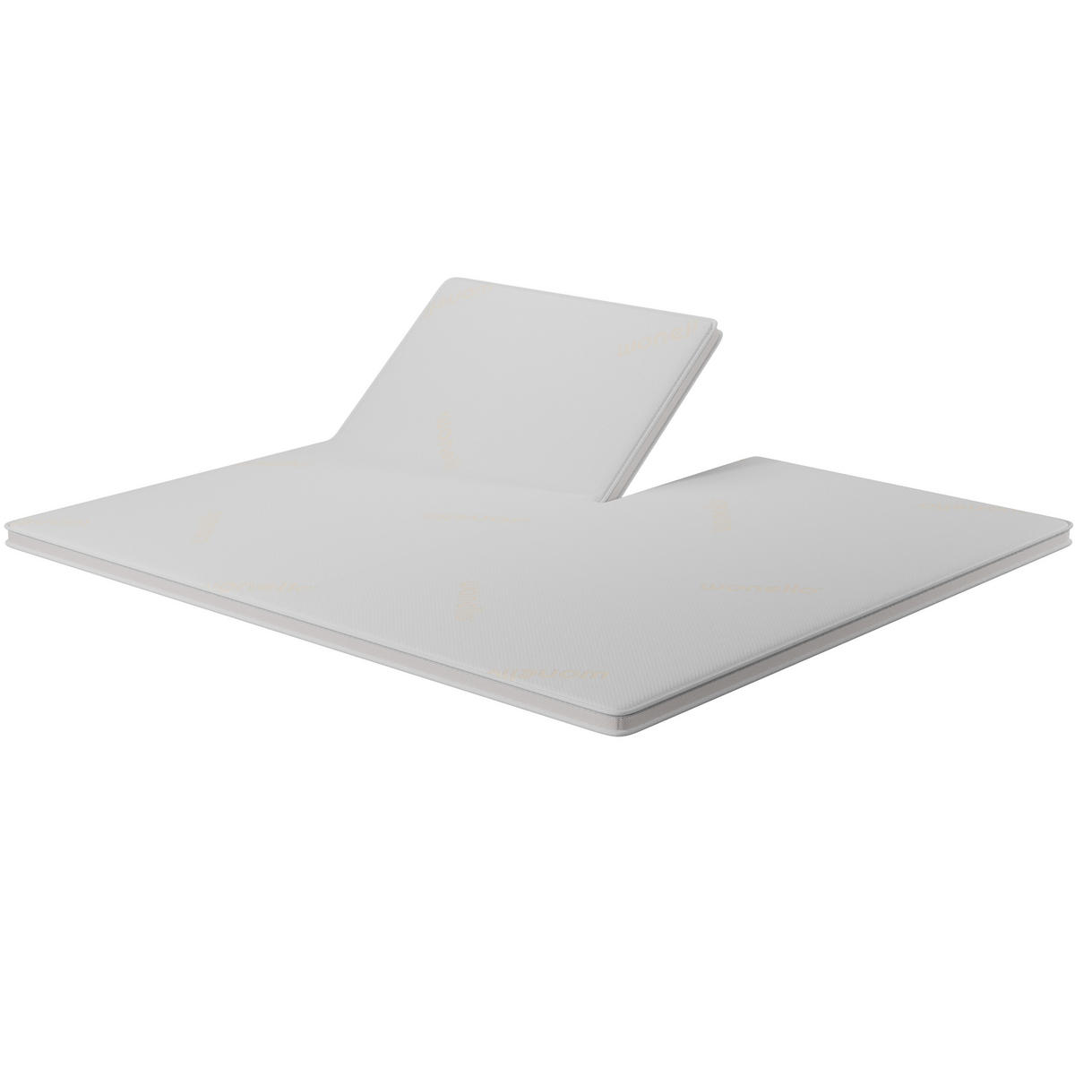 SPLIT-TOPPER GEL für elektrische Boxspringbetten - Weiß, Textil (180/210cm) - wonello