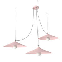 HÄNGELEUCHTE - Pink, Metall (40/40/9cm) - Lumicom