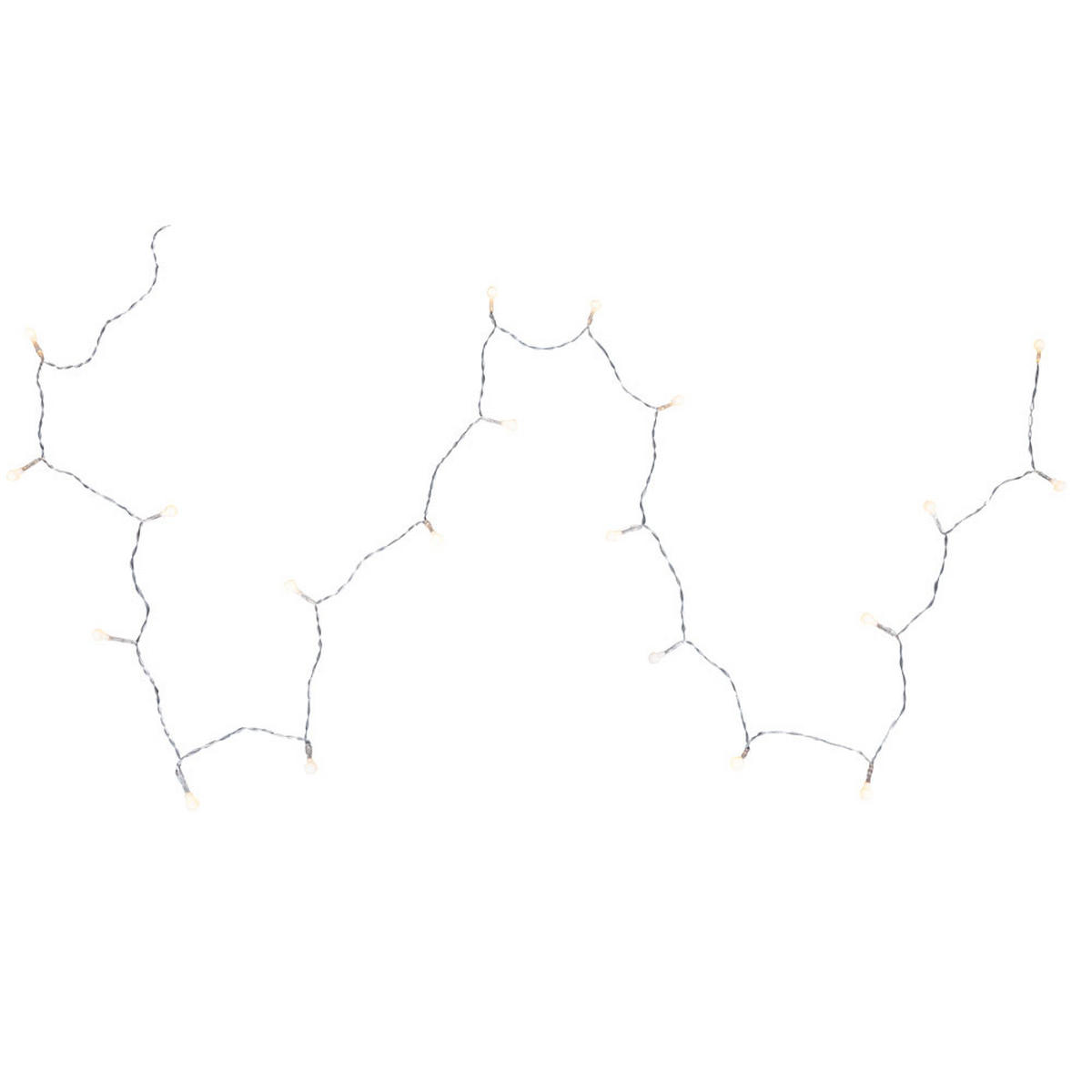 LED DEKORLEUCHTE Lichterkette Klar Kunststoff - Klar, Kunststoff (190/1/1.2cm) - Globo Lighting