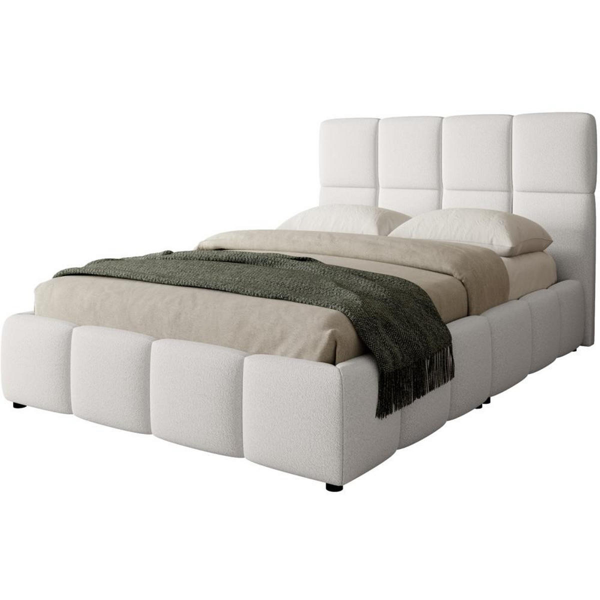 POLSTERBETT Nostro mit Bettkasten 160x200 cm beige - Beige/Schwarz, Textil (160/200cm) - Beautysofa