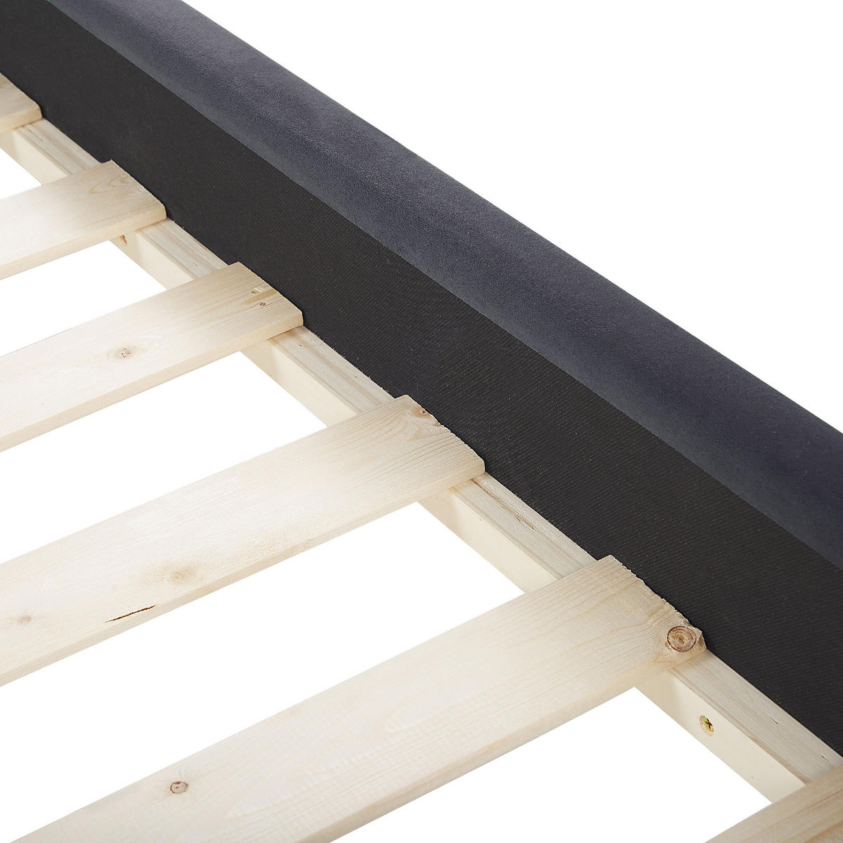 BETT 140/200cm Schwarz Avallon - Schwarz, Textil (140/200cm) - Beliani