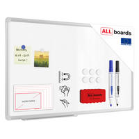 WHITEBOARD Magnetisch 80x50cm - PREMIUM EXPO Alurahmen - Weiß, Metall (80/50/1.6cm) - ALLboards