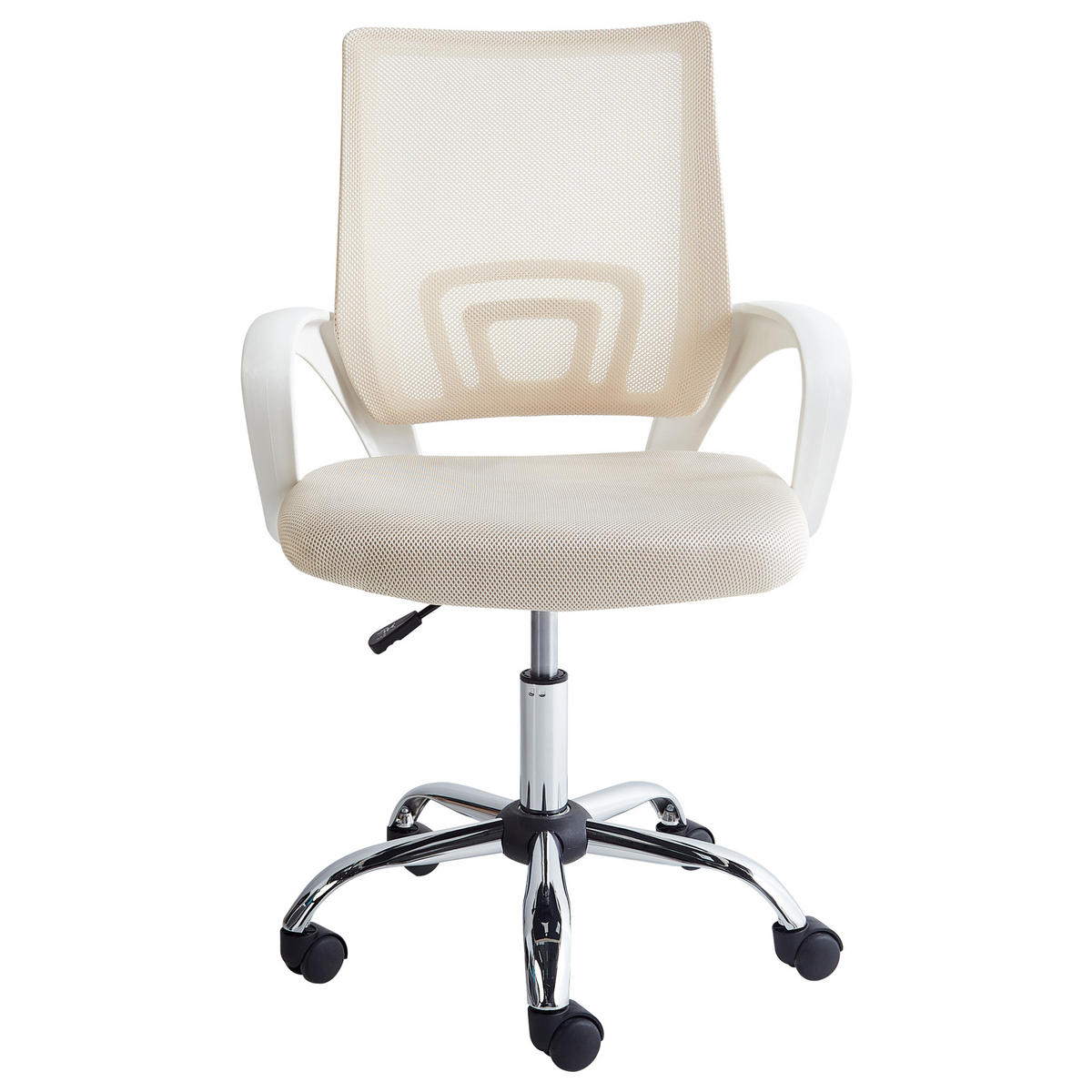 BÜROSTUHL Beige Solid - Beige, Textil (60/88/60cm) - Beliani