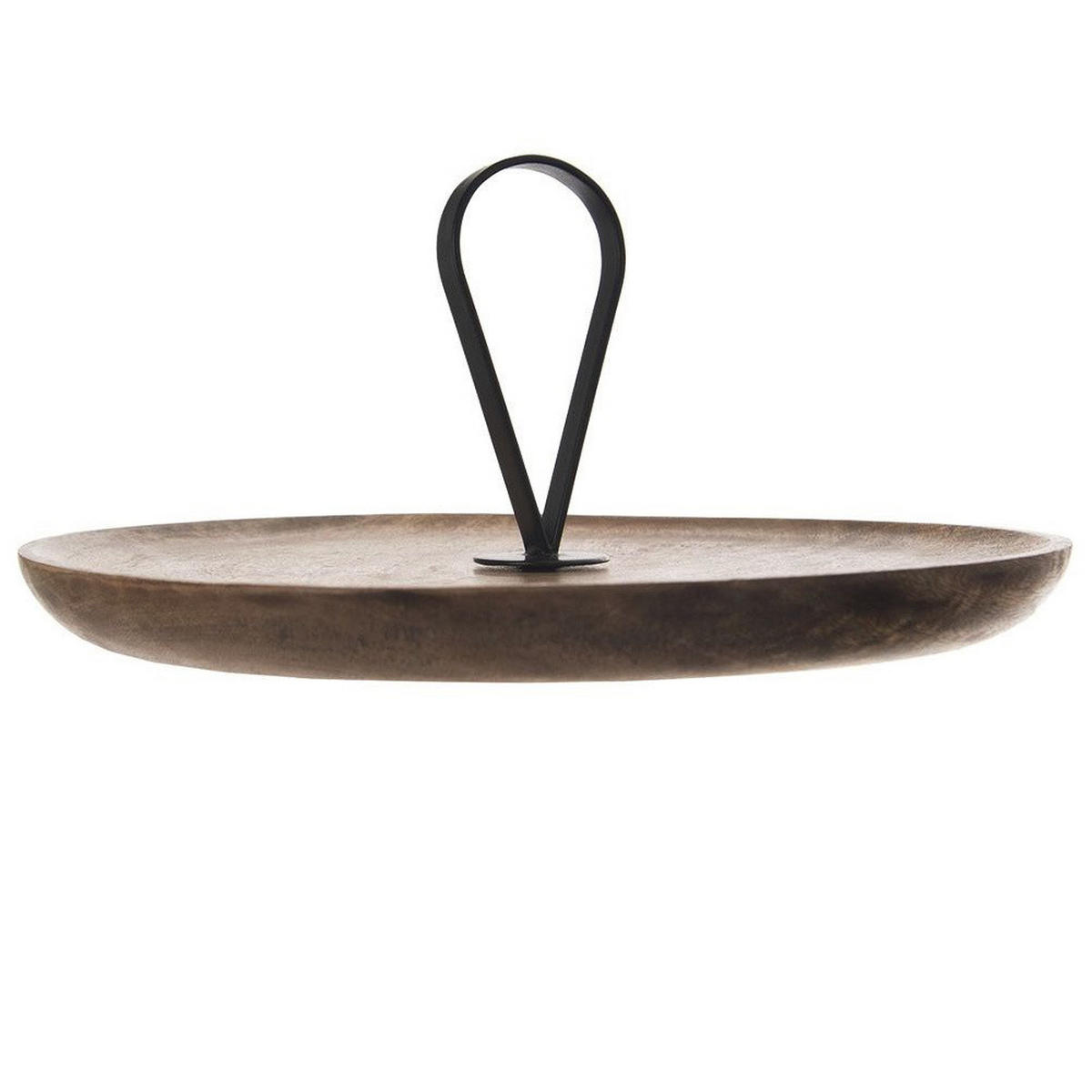 MANGO HOLZPLATTE 30,5 cm Natur / Schwarz - Naturfarben, Holz (30.5/14cm) - Orion 