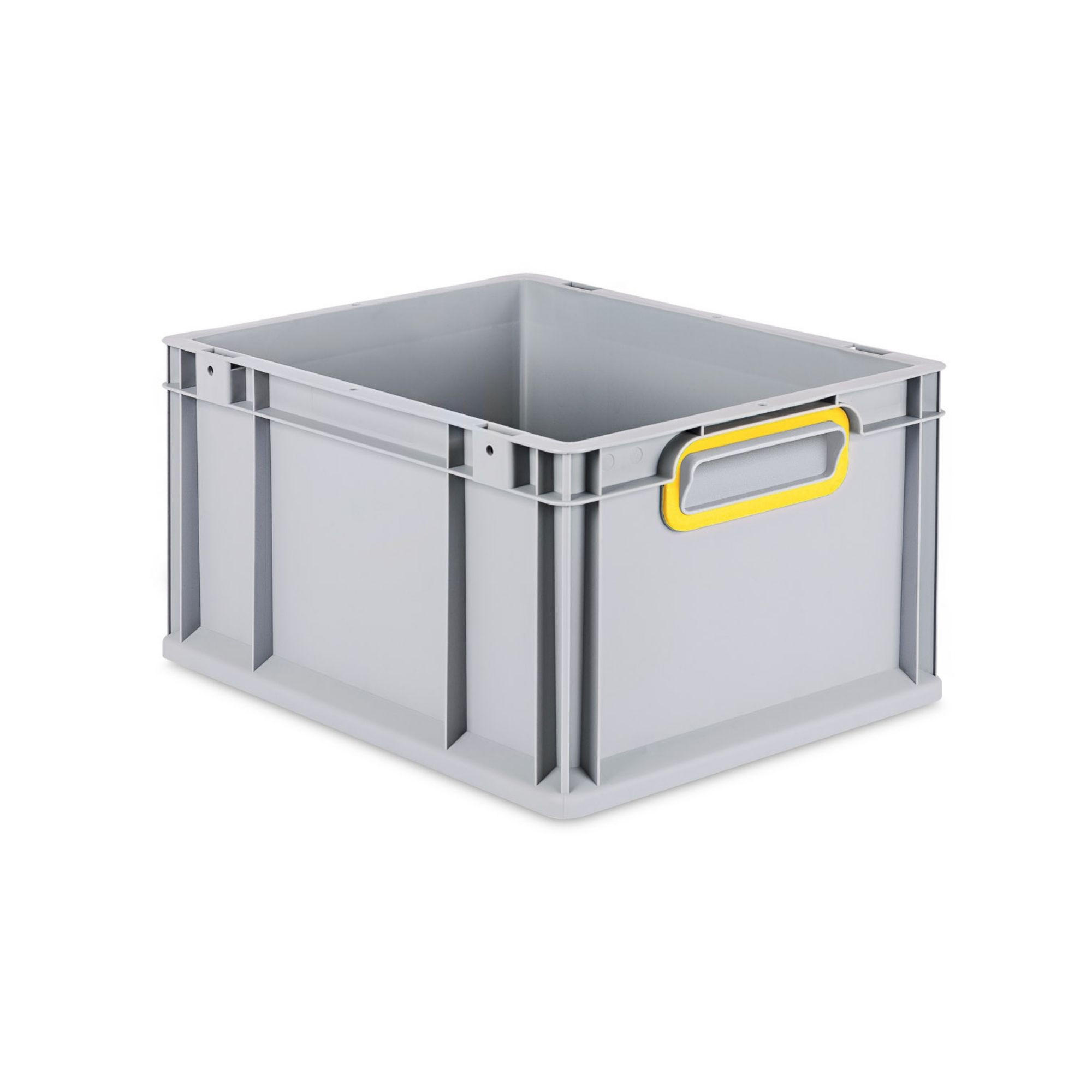 EUROBOX Nextgen Color 22x30x40cm 20 Liter Griffe Gelb Geschlossen - Gelb, Kunststoff (30/22/40cm) - PROREGAL