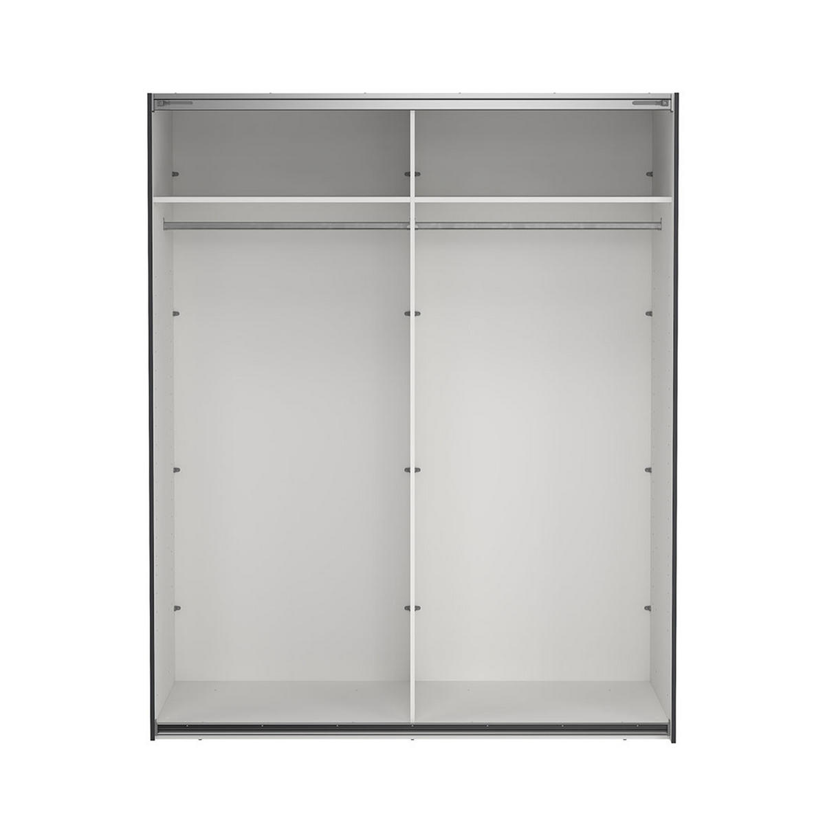 SCHIEBETÜRENSCHRANK, Bergamo, Grau, Holzwerkstoff, 179 x 67 x 221 cm - Grau, Holzwerkstoff (179/221/67cm) - ebuy24