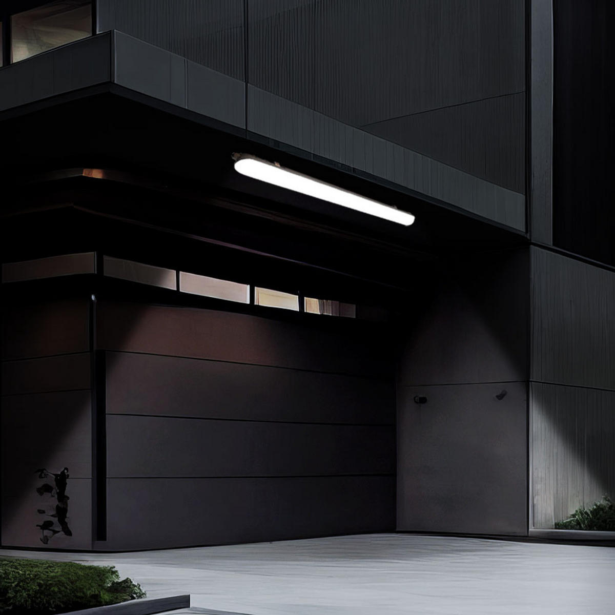 LED DECKENLEUCHTE Grau Modern 10er Set - Grau, Kunststoff (127.5/6.8/5.8cm)