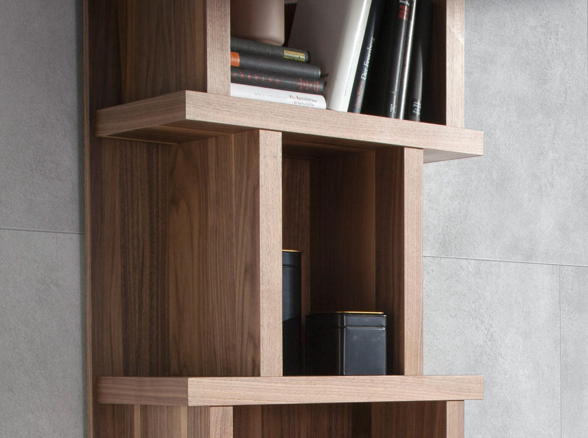 REGAL Regal aus Walnussholz 60/28/190 cm - Walnussfarben, Holz (60/190/28cm) - ANGEL CERDA