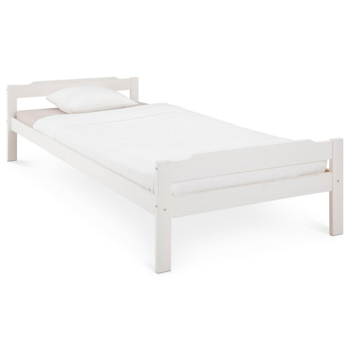 EINZELBETT MORITZ 90X200 CM - Weiß, Holz (90/200cm) - IDIMEX