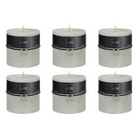 DUFTKERZE ZART - Grün - 64 Std. - 6er set - Grün, Paraffin (10/10cm) - J-Line