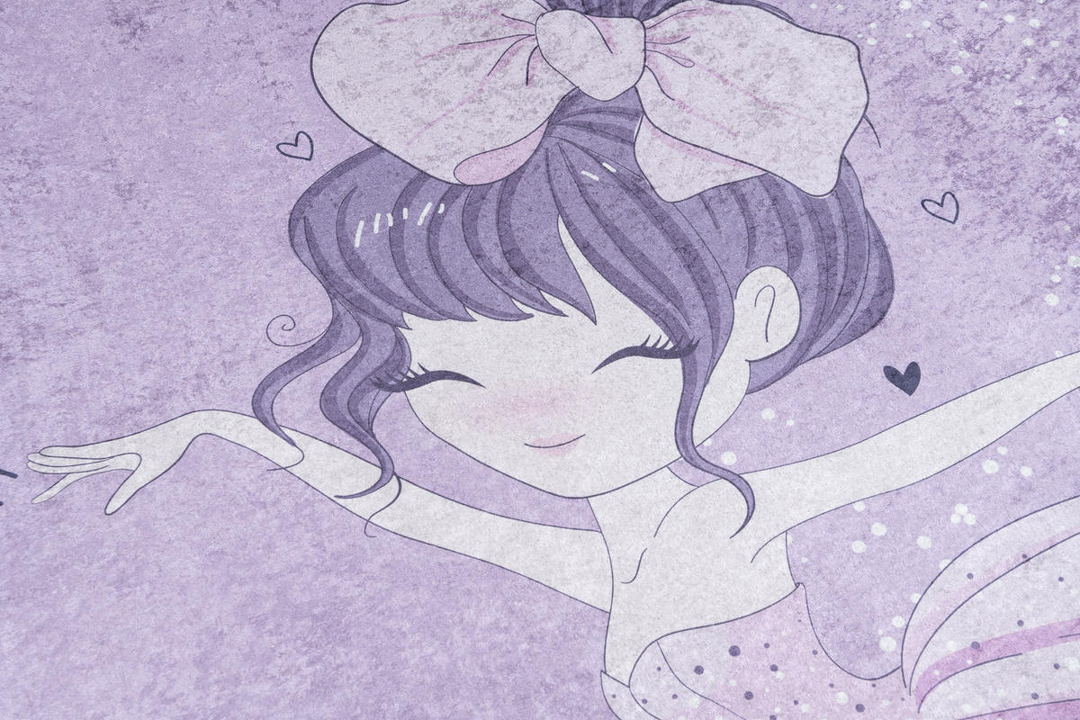 TEPPICH EMMA Violett 80/150 cm - Violett, Kunststoff (80/150cm) - Tapiso