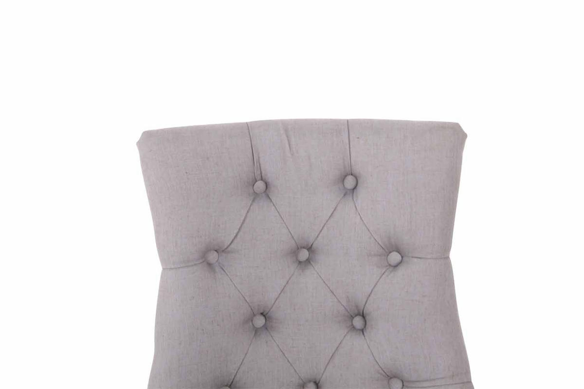 ESSZIMMERSTUHL Aboli, 2er Set Stoff, antik-hell Grau - Hellbraun/Grau, Holz/Textil (55/92/58cm) - TPFLiving