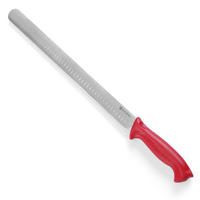 HACCP-MESSER für Schinken und rohen Lachs, 490 mm - Rot - HENDI 842928 - Schwarz/Weiß, Kunststoff/Metall (25cm) - Hendi