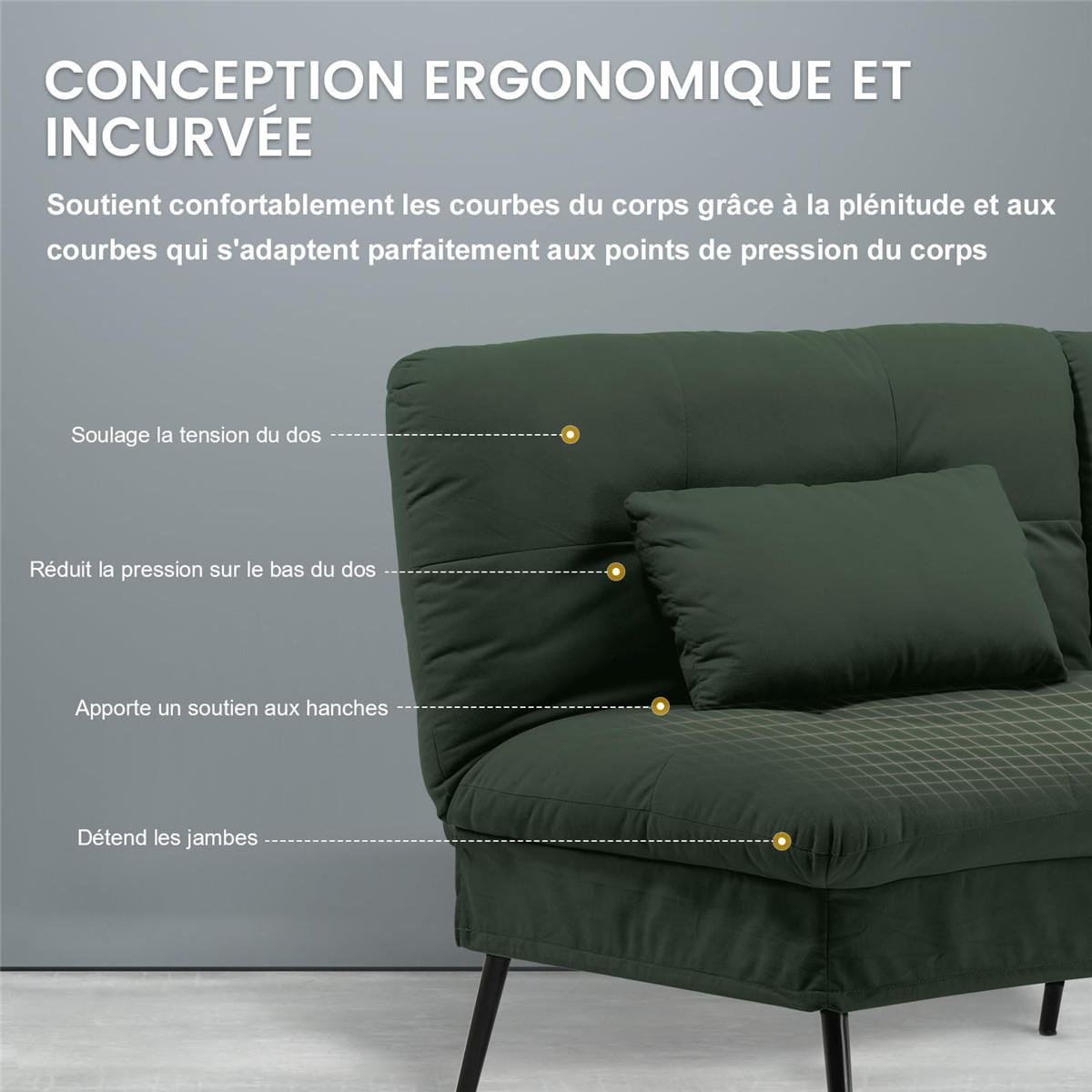 SCHLAFSOFA 3-Sitzer Sofa-Bett mit Stoffpolsterung, Grün - Grün, Textil (174/42/102cm) - Kaket