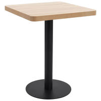 BISTROTISCH Industrial-Stil 60/60/75 cm aus Mdf Hellbraun Quadratisch - Hellbraun, Holzwerkstoff (60/60/75cm) - vidaXL