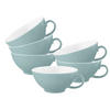 TEETASSEN Life Fashion Green Chic 140 ml 6er Set - Grün, Keramik (0.14L) - Seltmann Weiden