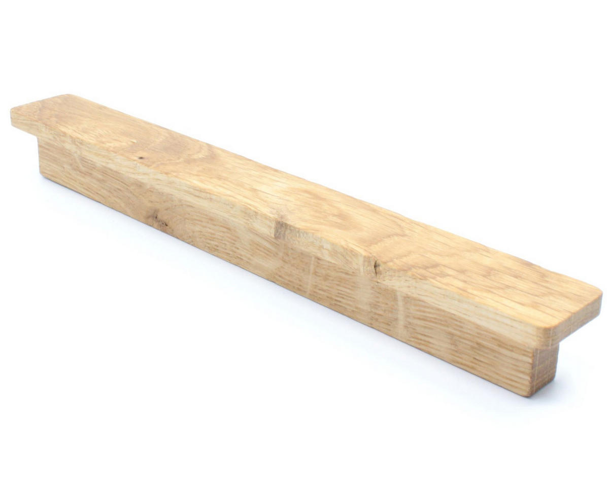MÖBELGRIFF BA 850mm, Griffleiste Eiche massiv, Schrankgriff Holz - Naturfarben, Holz (2.4/2.2/88cm)