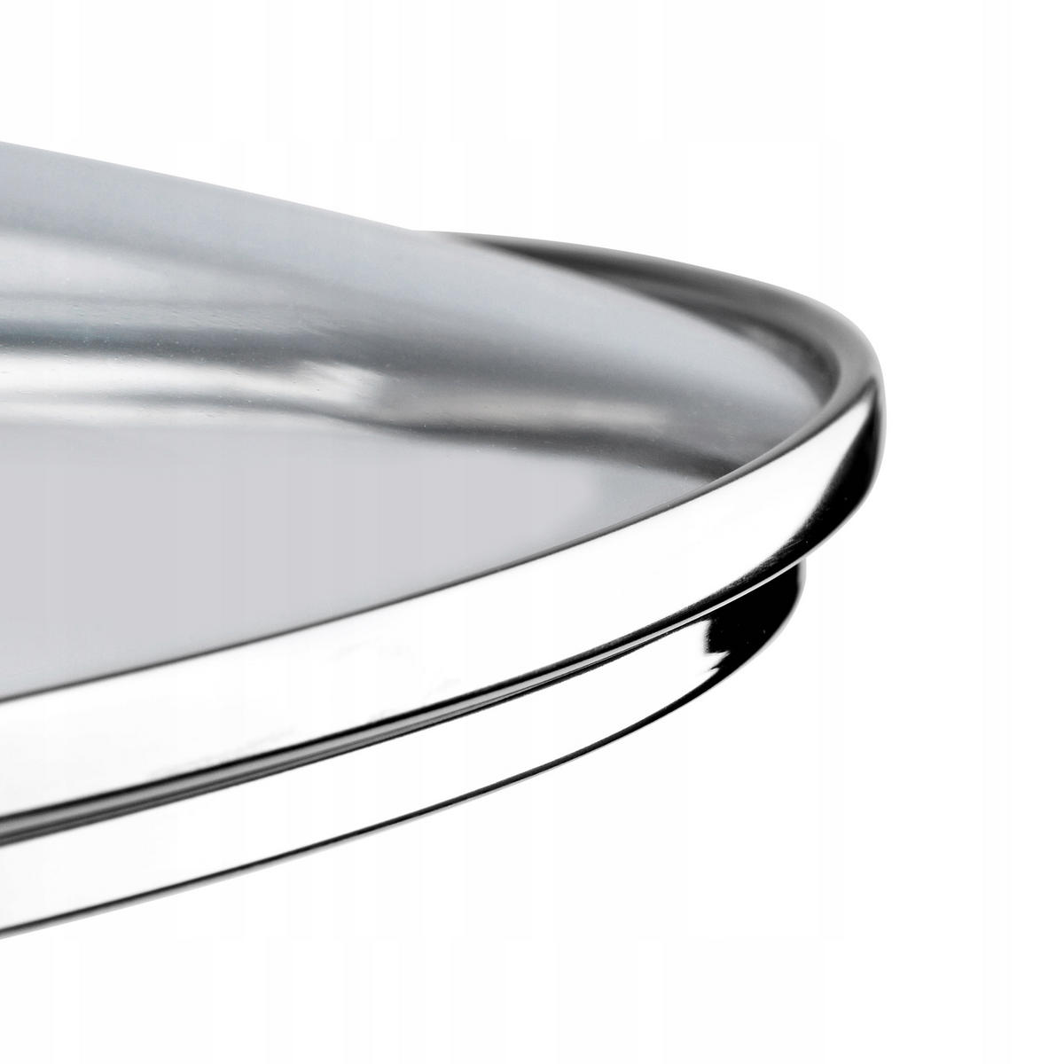 DECKEL mit Metallgriff, 28 cm - Transparent, Glas (28cm) - KADAX