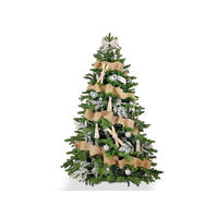 LAALU WEIHNACHTSBAUM geschmückt künstlich mit 100 Stk Kugeln NORDWINTER 210 cm mit Metallständer - Silberfarben/Weiß, Kunststoff (210cm) - LAALU