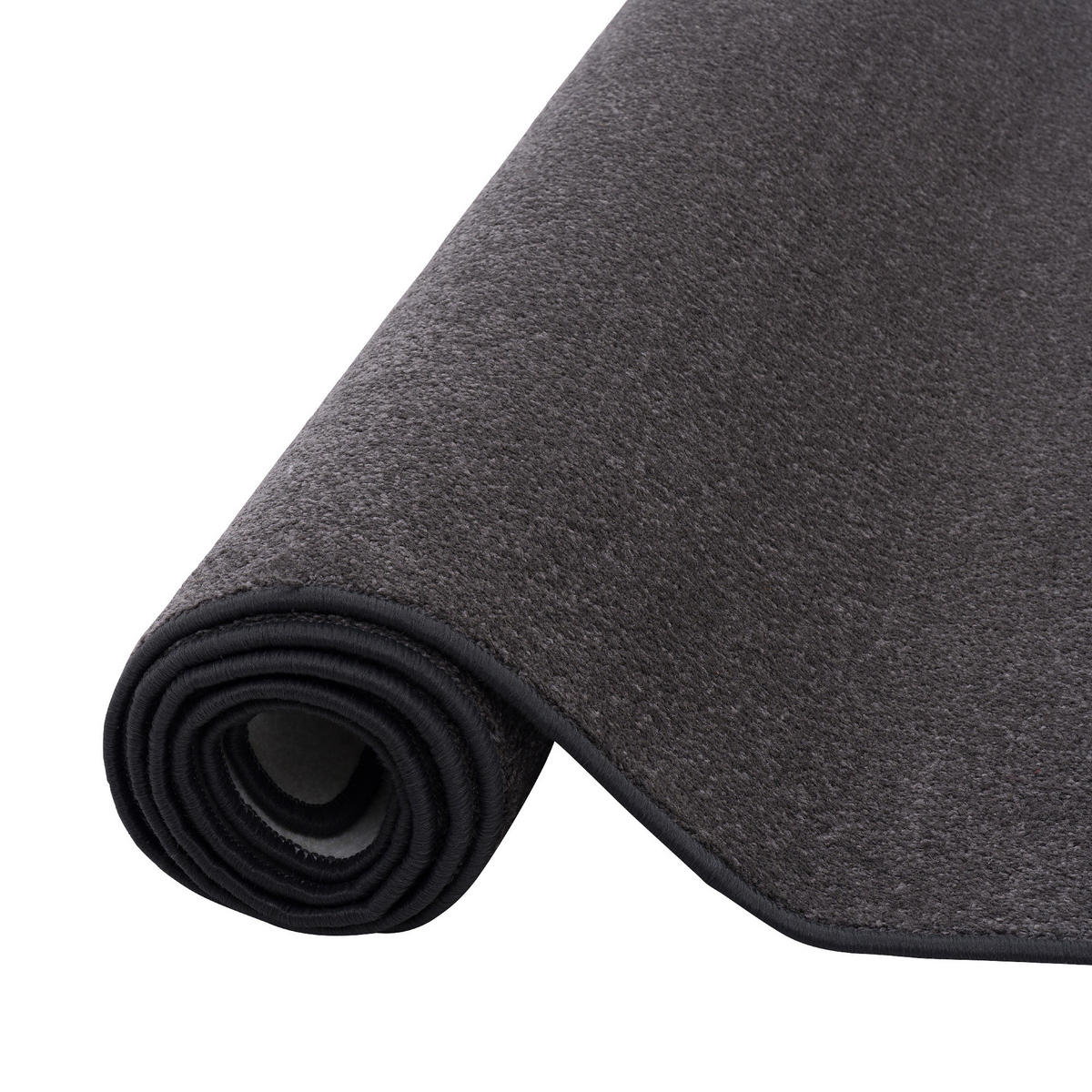 TREND VELOURS LÄUFER TEPPICH JOY - Anthrazit, Textil (80/400cm) - Snapstyle