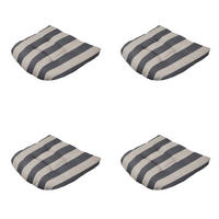 SITZKISSEN Amora - Grau - 46/46/6 cm - 4er-Set - Grau, Textil (46/6/46cm) - Madison