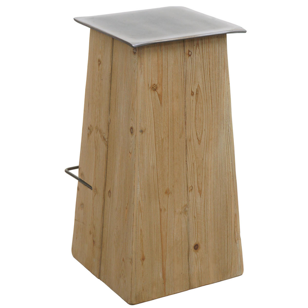 BARHOCKER Braun, Grau - Braun/Grau, Holz (47/75/39cm) - MCW