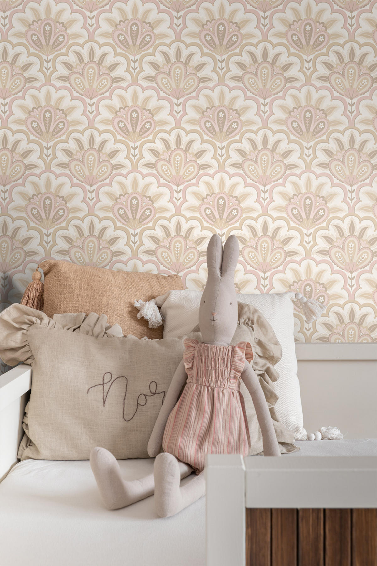 TAPETE orientalisches Barockmotiv 50 x 900 cm - Pink, Papier (50/900cm) - ESTAhome