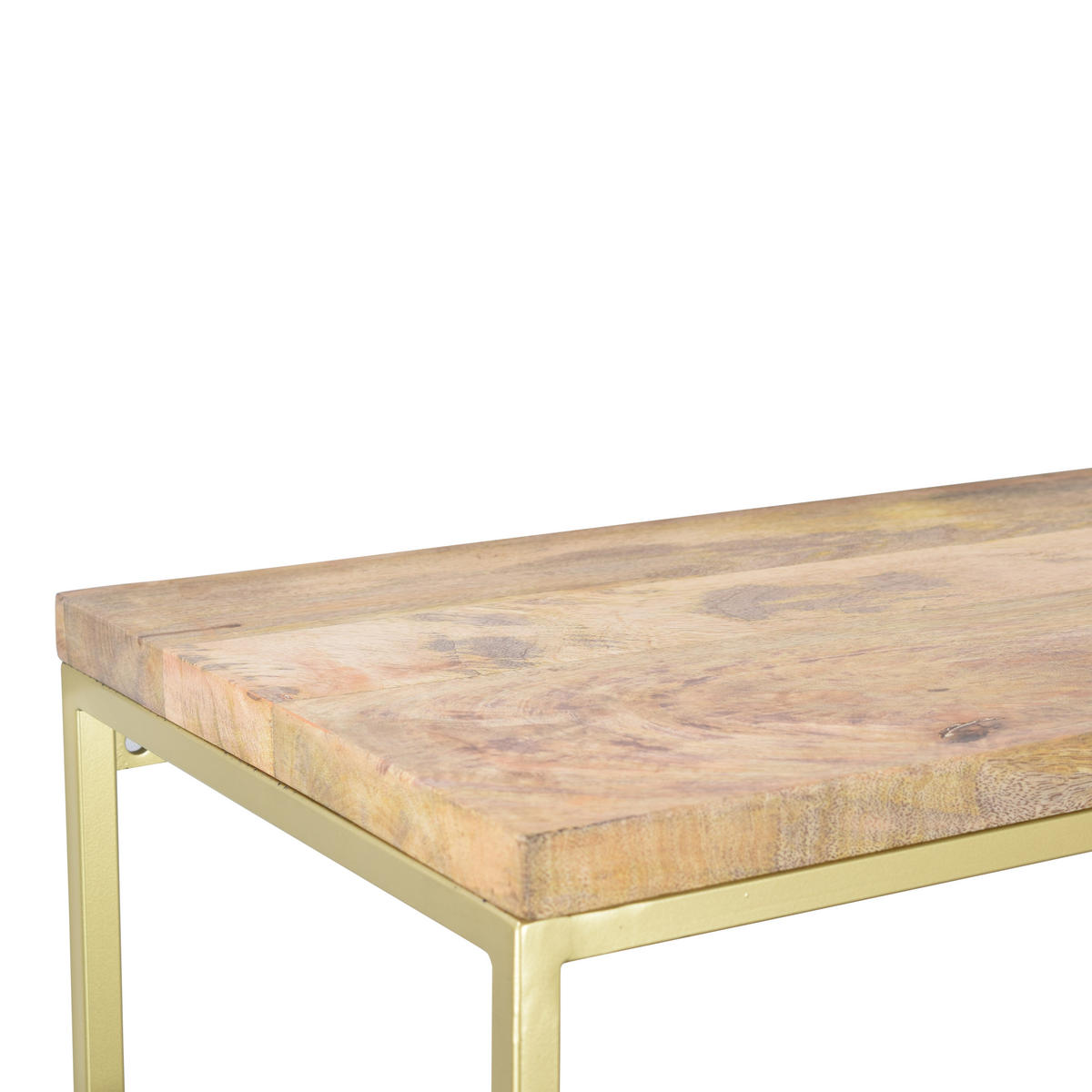 KLEIDERABLAGE Jip Gold - Goldfarben, Metall (100/80/33cm) - LOFT42