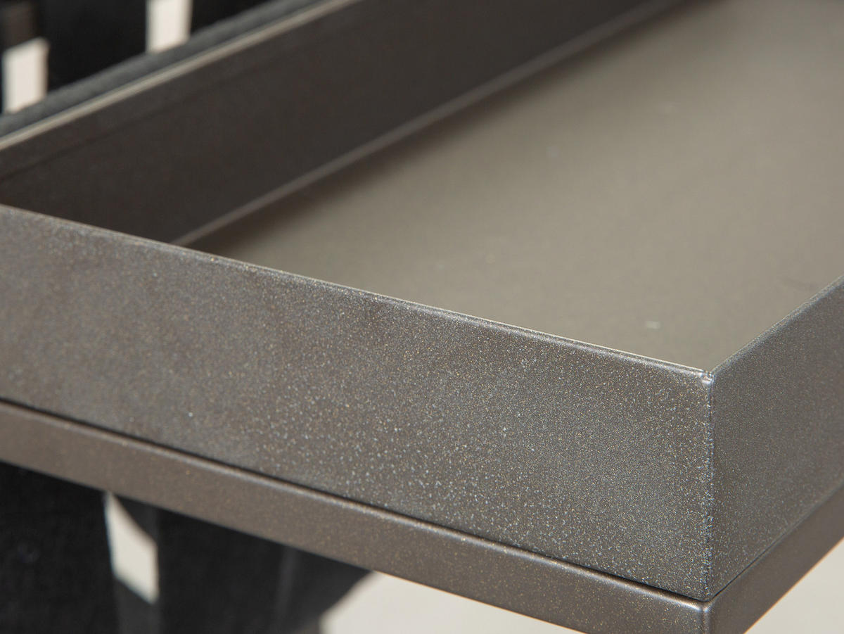 COUCHTISCH mit Magazinhalter grau und schwarz - Grau, Holzwerkstoff (35/35/40cm) - ebuy24
