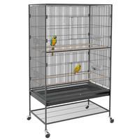 VOGELKÄFIG DE-10975 Grau - Grau, Metall (57/153/94cm) - ComfortXL