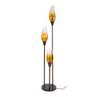 STEHLEUCHTE Cocoon Braun 35/35/168 cm - Braun, Glas (35/35/168cm) - Hoyz Collection