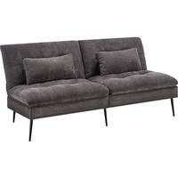 SCHLAFSOFA Tokio, Belastbarkeit 300 kg, 175 x 66 x 87 cm, grau - Grau, Kunststoff/Textil (108/45/175cm) - tectake